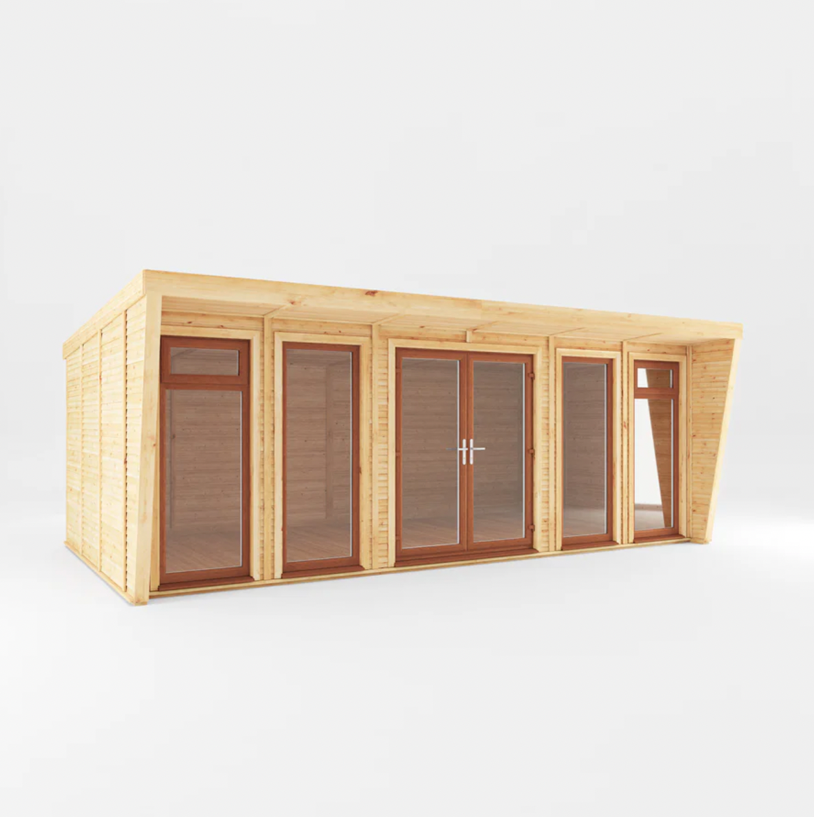 The 6m x 3m Harlow Insulated Garden Room with Oak UPVC (Windows & Doors) - Ornate Outbuildings 