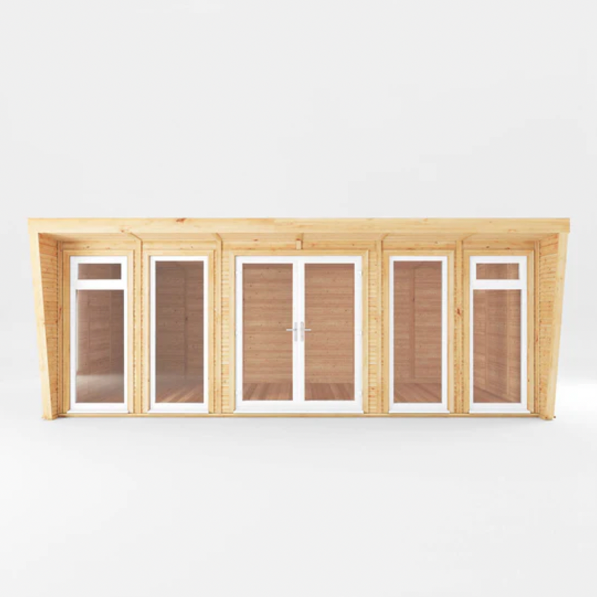 The 6m x 3m Harlow Insulated Garden Room with White UPVC ( Windows & Doors) - Ornate Outbuildings 