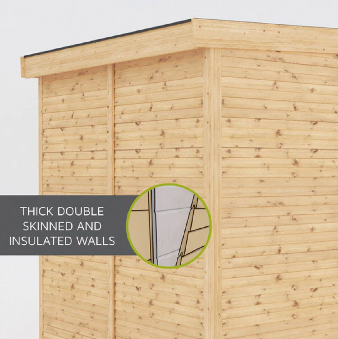 2 x 3m DIY Insulated Garden Room - Ornate Outbuildings 