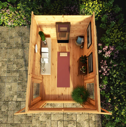 2 x 3m DIY Insulated Garden Room - Ornate Outbuildings 
