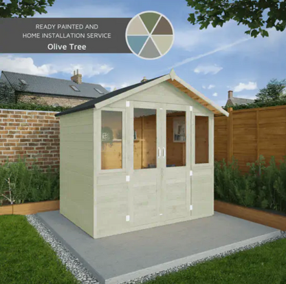 7 x 5 Traditional Double Door Summerhouse - Ornate Outbuildings 