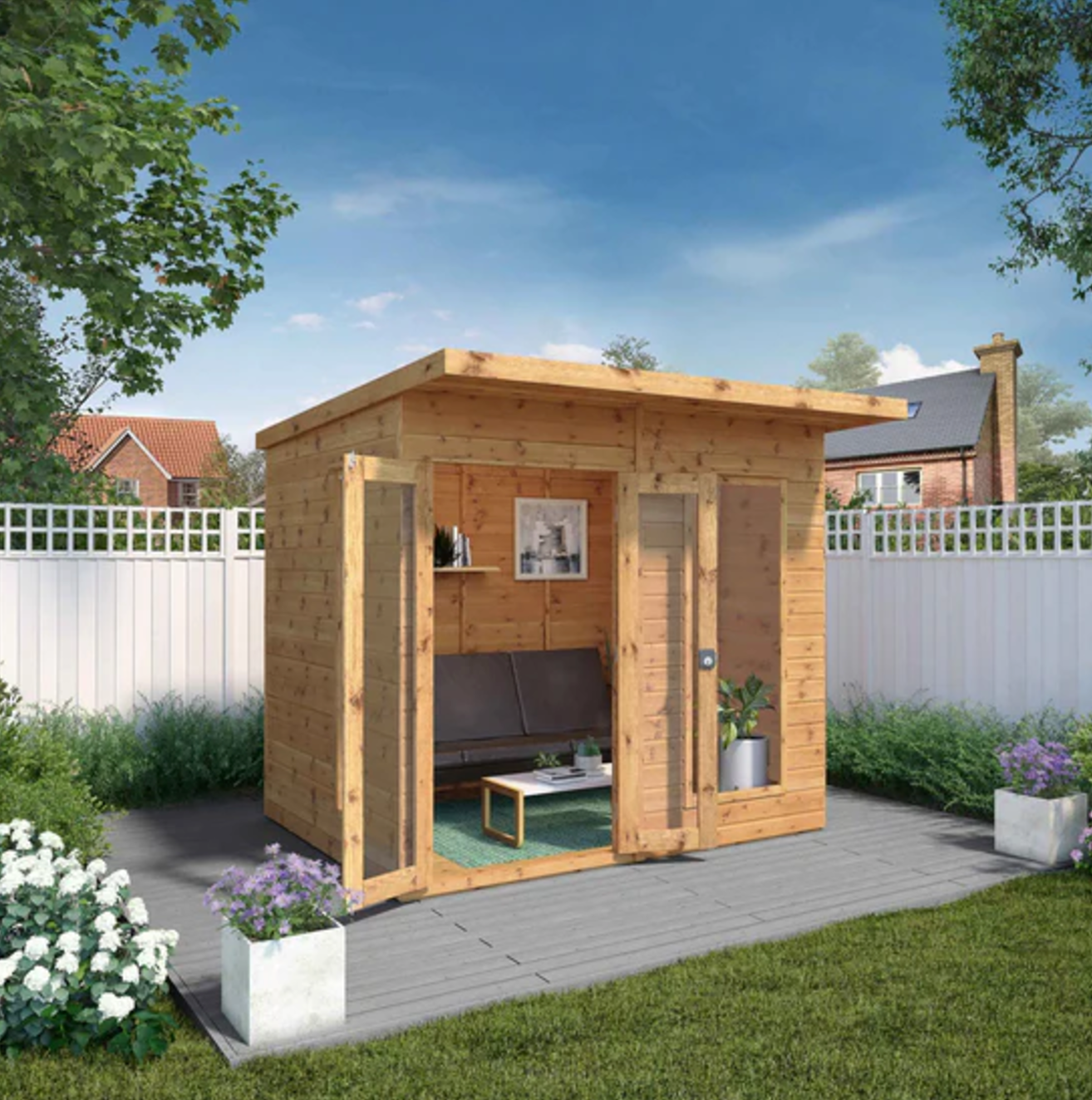 8 x 6 Maine Summerhouse - Ornate Outbuildings 