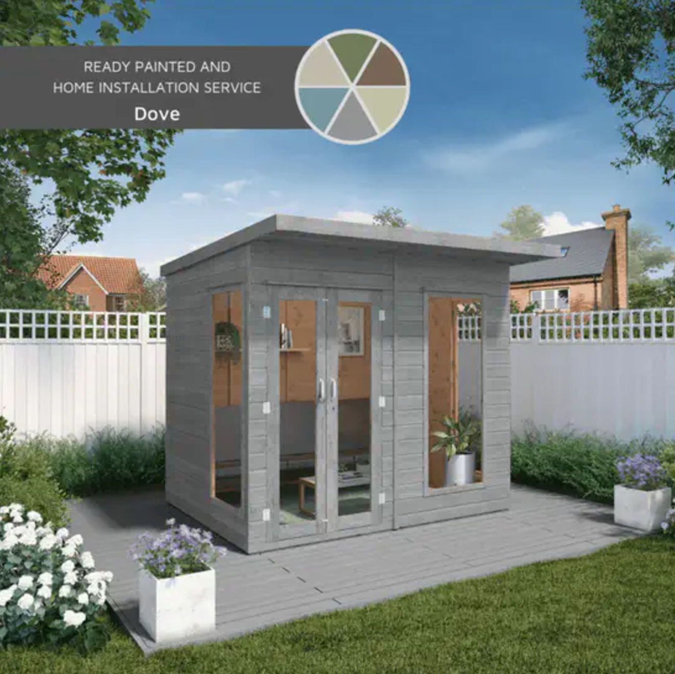 8 x 6 Maine Summerhouse - Ornate Outbuildings 