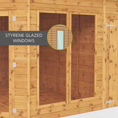 9 x 9 Premier Corner Summerhouse - Ornate Outbuildings 