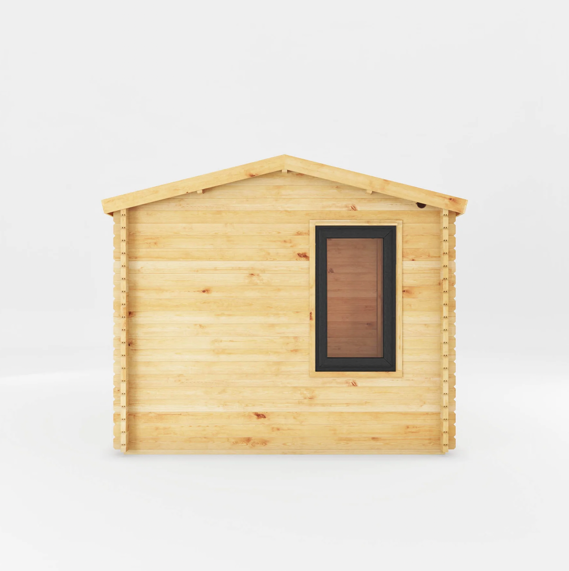 3m x 3m Home Office Elite Log Cabin - UPVC Anthracite - Ornate Outbuildings 