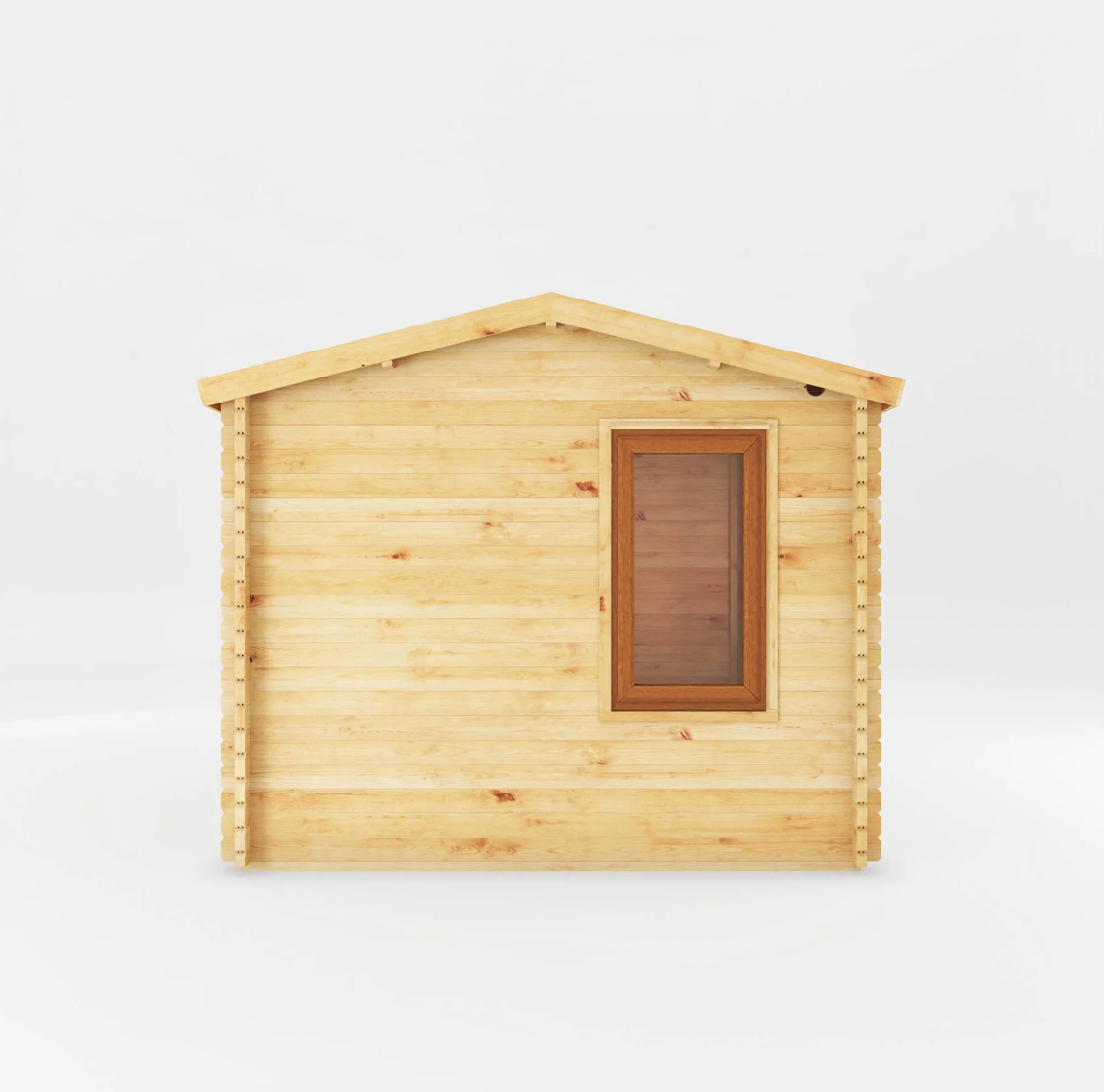 4.1m x 3m Home Office Elite With Side Shed - UPVC Oak - Ornate Outbuildings 