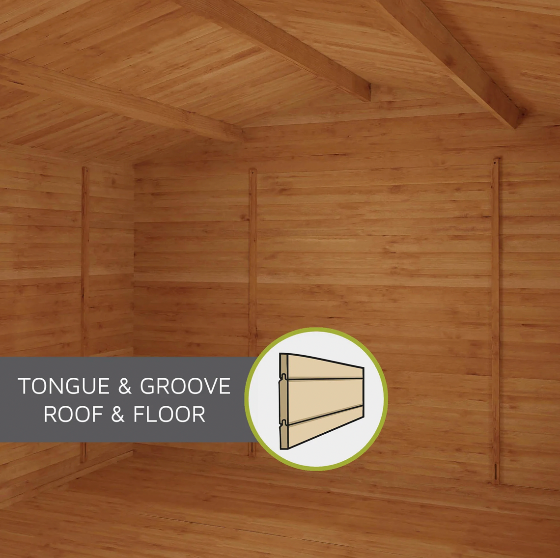 4.1m x 3m Home Office Elite With Side Shed - UPVC Oak - Ornate Outbuildings 