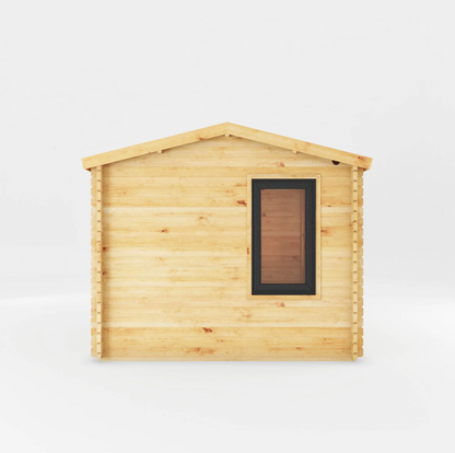 4.1m x 3m Home Office Elite With Side Shed - UPVC Anthracite - Ornate Outbuildings 