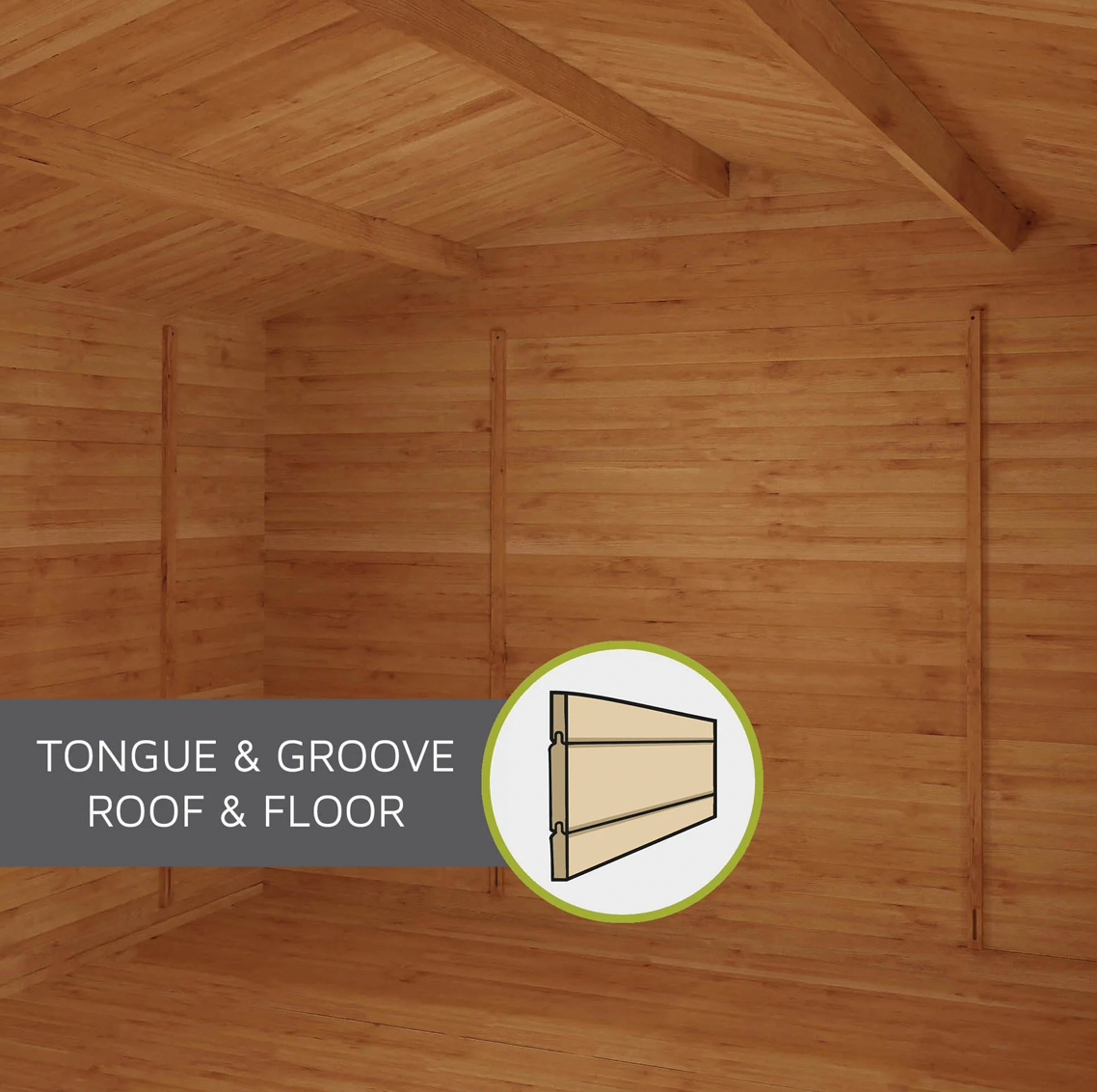 4.1m x 3m Home Office Elite With Side Shed - UPVC White - Ornate Outbuildings 