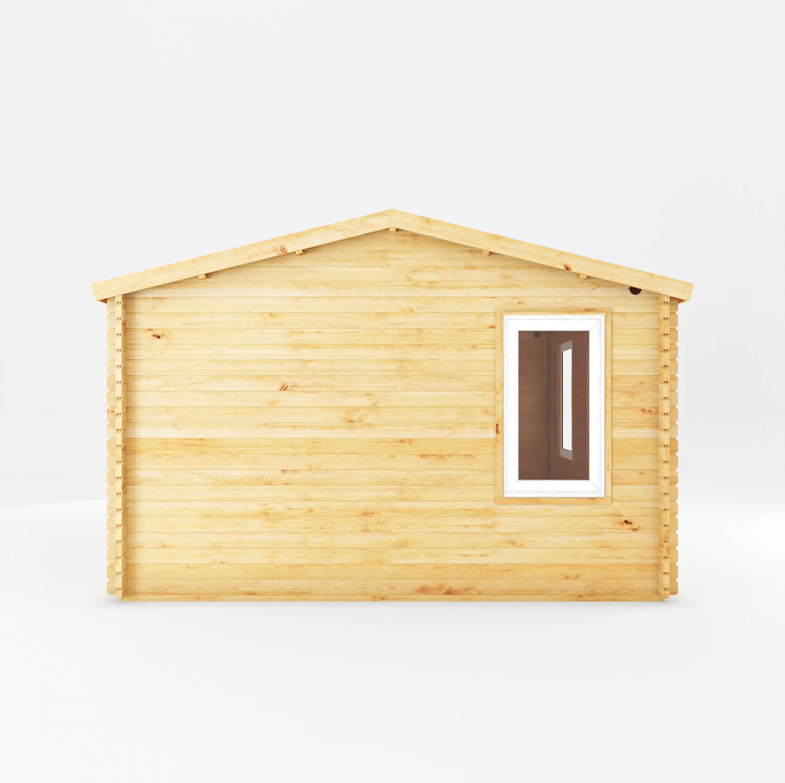 5.1m x 4m Home Office Elite With Side Shed - UPVC White - Ornate Outbuildings 