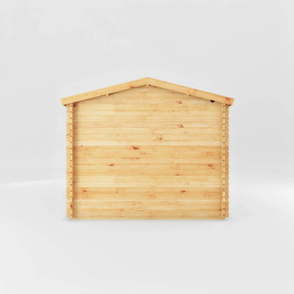 4m x 3m Home Office Studio Log Cabin - UPVC White - Ornate Outbuildings 