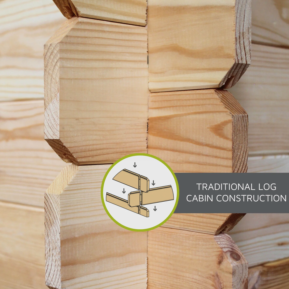 4m x 3m Home Office Studio Log Cabin - UPVC White - Ornate Outbuildings 