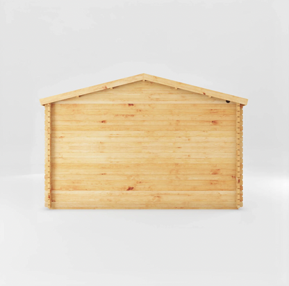 5m x 4m Home Office Studio Log Cabin - UPVC White - Ornate Outbuildings 