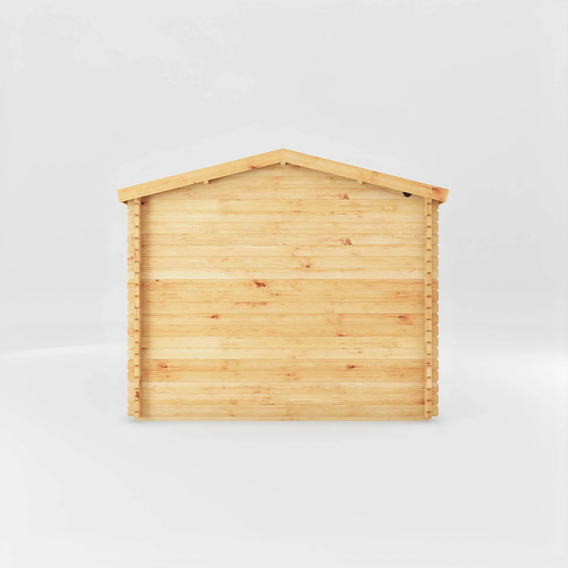 5.1m x 3m Home Office Studio Log Cabin with Side Shed - UPVC Oak - Ornate Outbuildings 