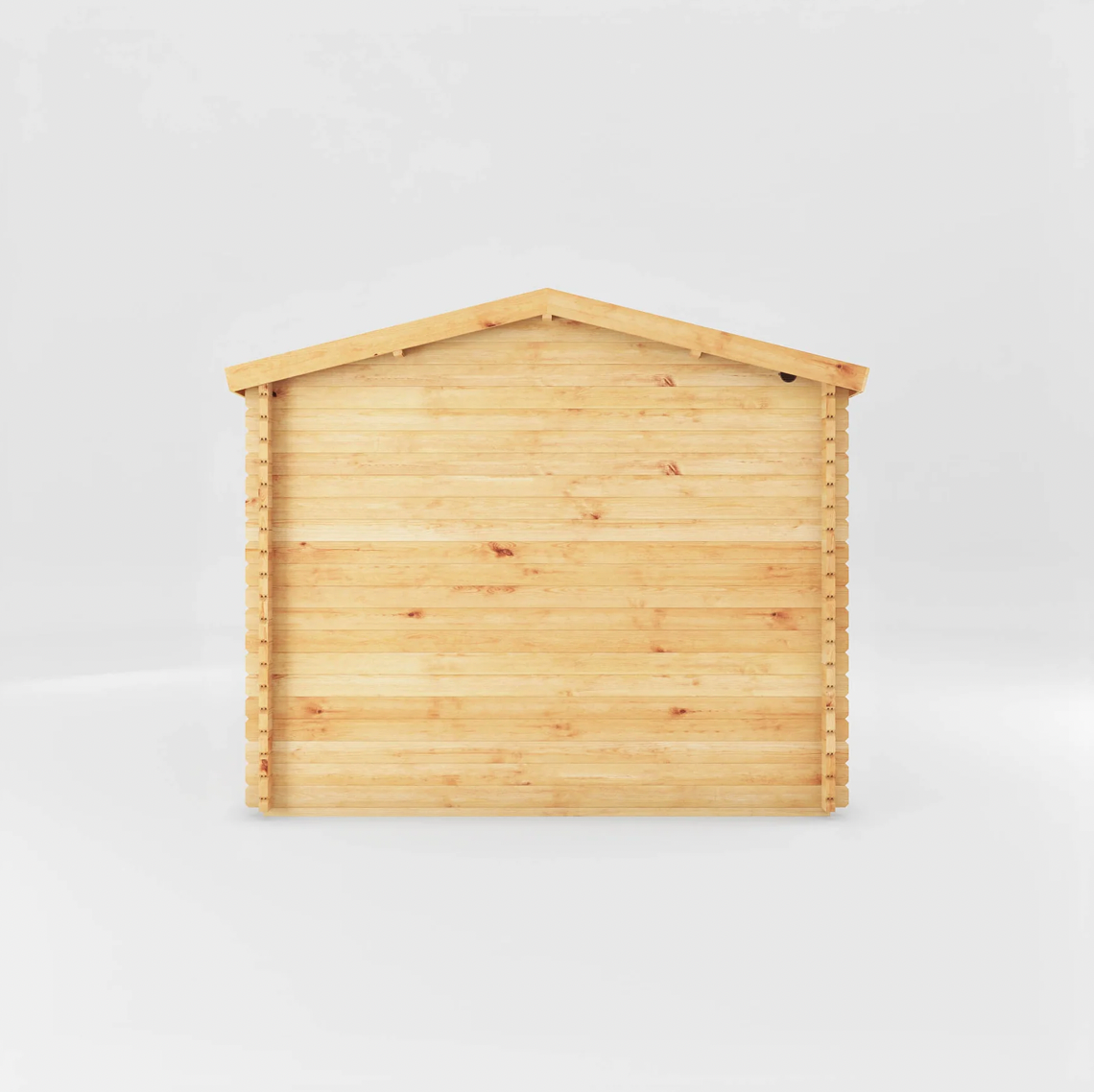 5.1m x 3m Home Office Studio Log Cabin with Side Shed - UPVC White - Ornate Outbuildings 