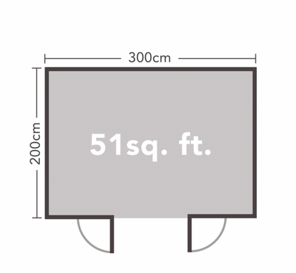 Forest Garden 3 x 2m Harwood Log Cabin Underlay and Felt 34 - Ornate Outbuildings 