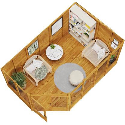 BillyOh Renna Tongue and Groove Corner Summerhouse